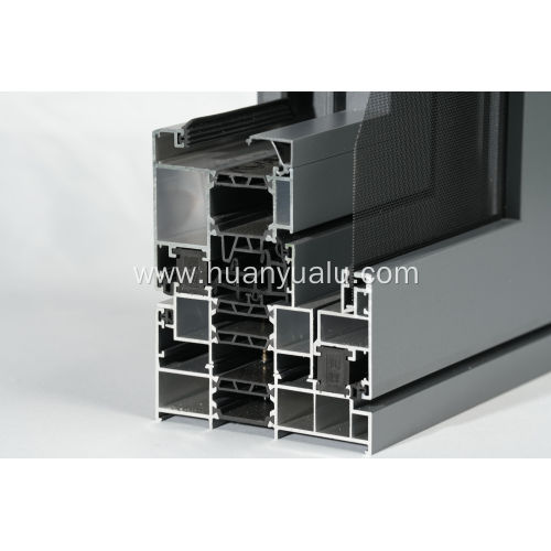 Energy saving aluminum sliding door and window frames